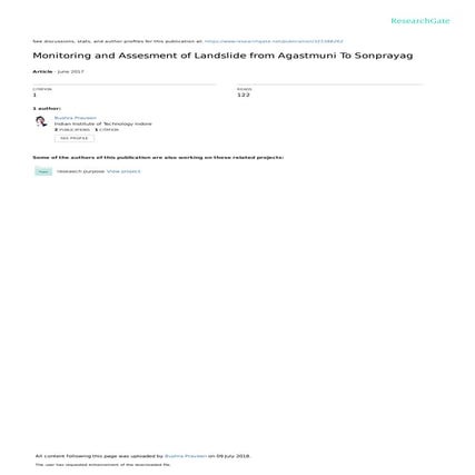 Landslide Susceptibility Map using Remote Sensing and GIS | PPTX