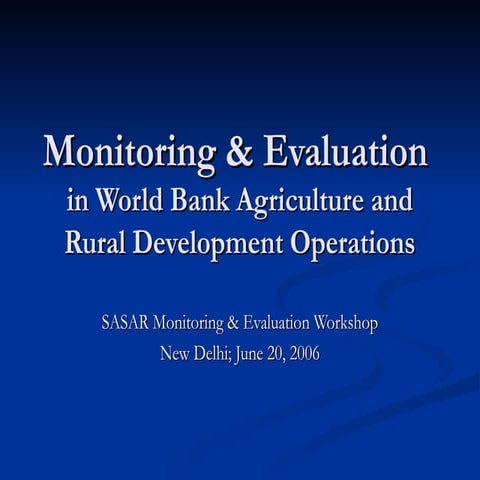 MonitoringandEvaluation for NGO New Comer to learn self-study