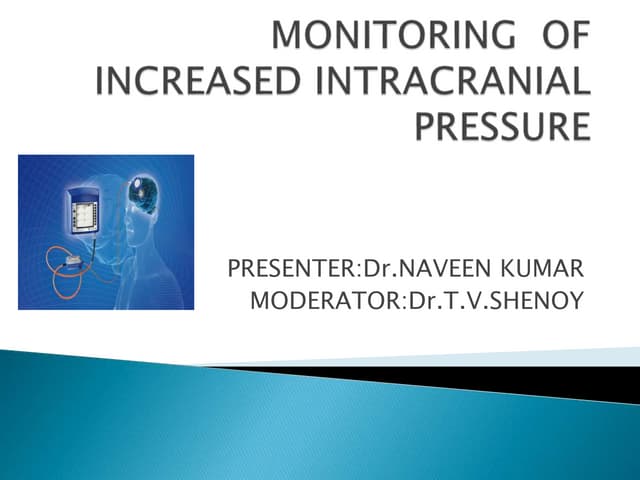Changes in icp following response checking in icu