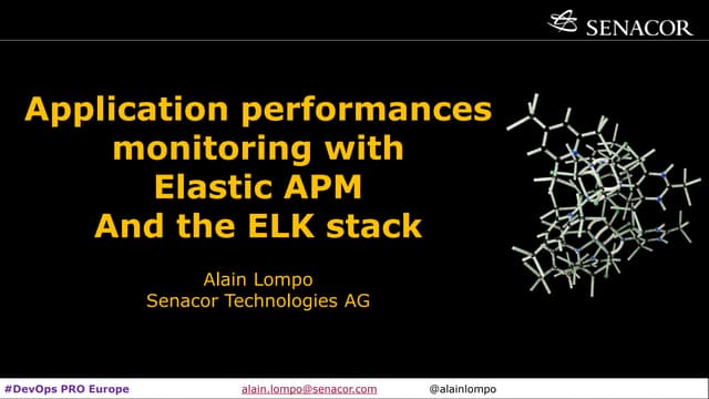 Application performance monitoring with Elastic APM and the ELK stack