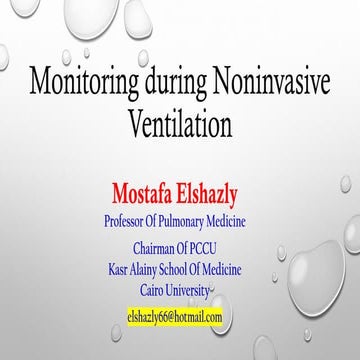 Monitoring during noninvasive ventilation