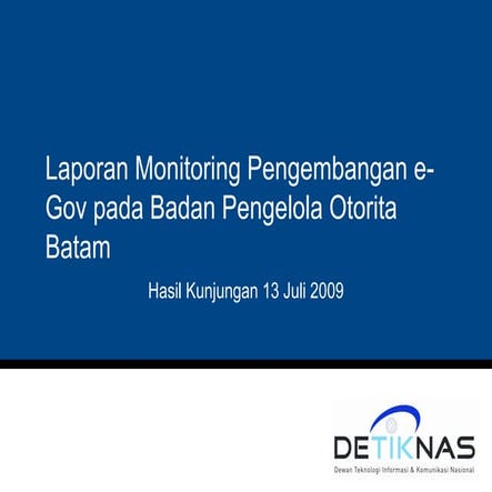 Monitoring e gov batam kuantitatif