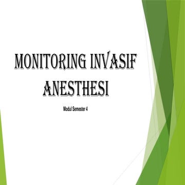 Monitoring  Invasif Anesthesai in java .