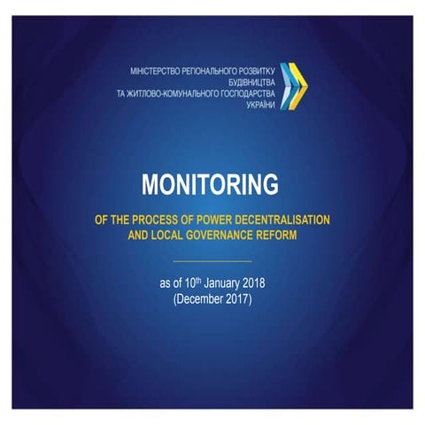 Monitoring of decentralisation 10.01.2018 en