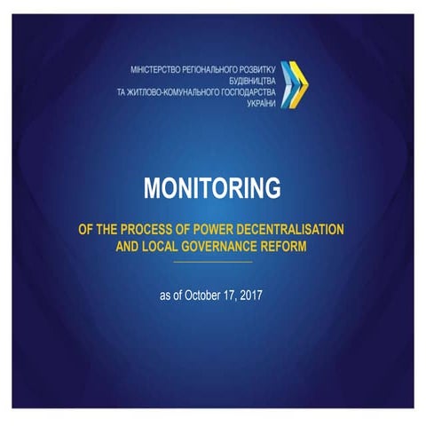 Monitoring of decentralisation - 17.10.2017 en