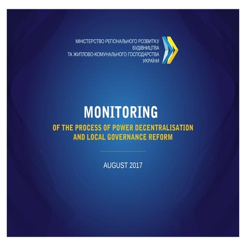 Monitoring of power decentralisation  - 15.08.2017 en