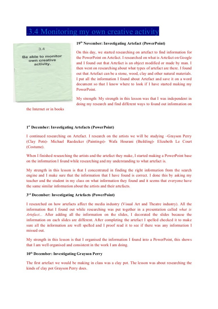 Monitoring own activity