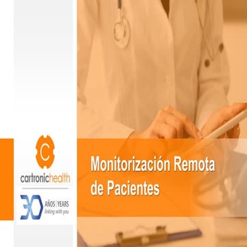 Monitorización remota de pacientes - RPM