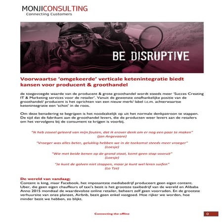 Monji voorwaartse -omgekeerde- verticale ketenintegratie-1.2