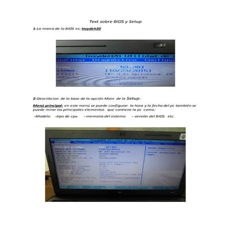 Galeria de fotos de reconocimiento de la bios y setup | PPTX