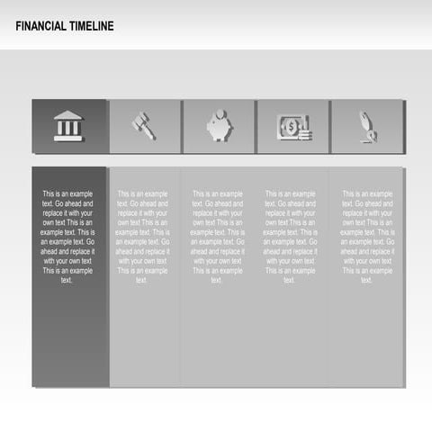Monochrome Financial Timeline