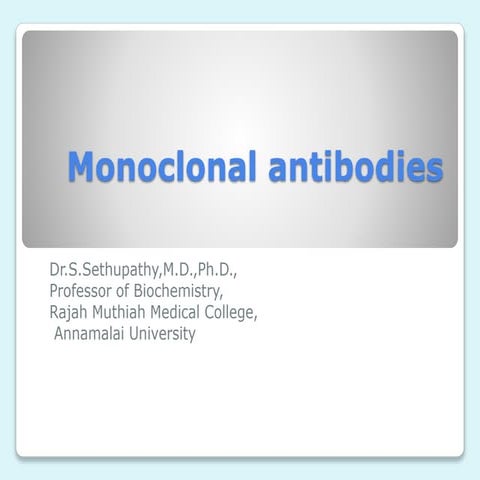 Monoclonal antibodies