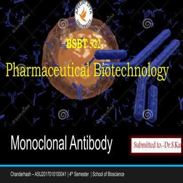 Monoclonal antibodies production | PPTX