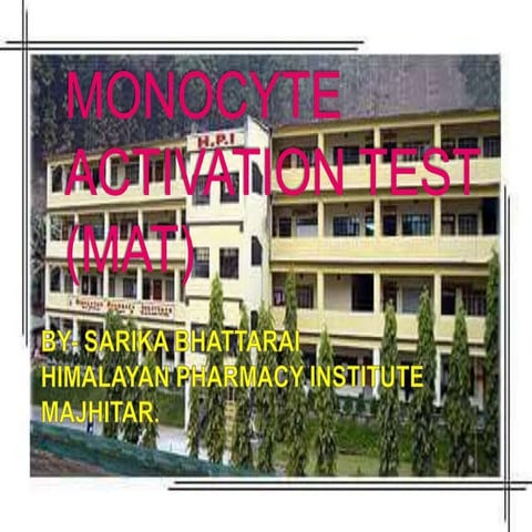 Monocytes activation test