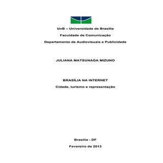 Brasília na Internet: cidade, turis...