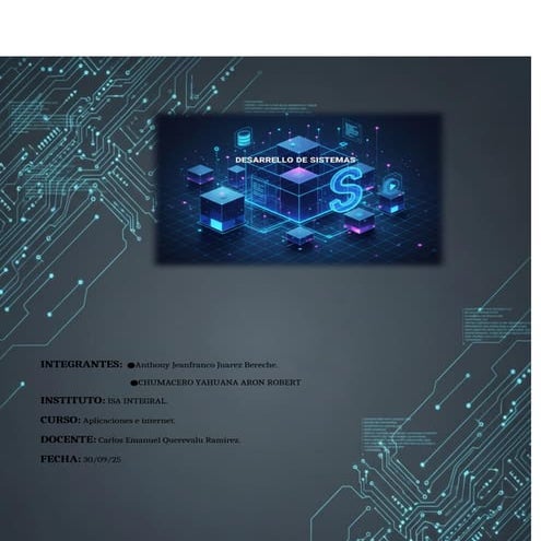 Monografía sobre el desarrollo de sistemas