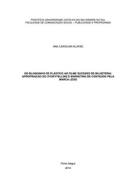 Do bloquinho de plástico ao filme s...