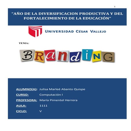 Monografia el branding