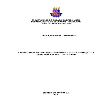 Monografia Cássia Pedagogia 2012