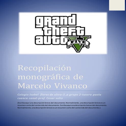 Monografia de marcelo vivanco