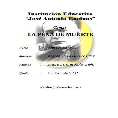 Monografia la pena de muerte