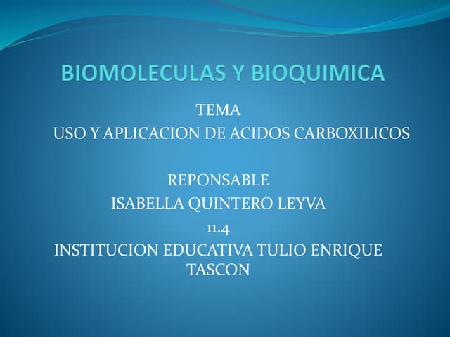 ÁCIDOS CARBOXILICOS 