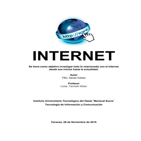 Monografia sobre el internet