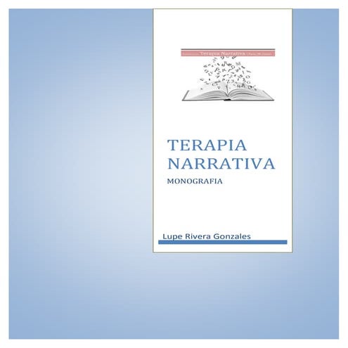 TERAPIA NARRATIVA -MONOGRAFIA