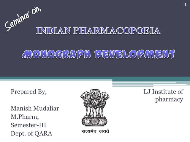 Monograph devlopement manish