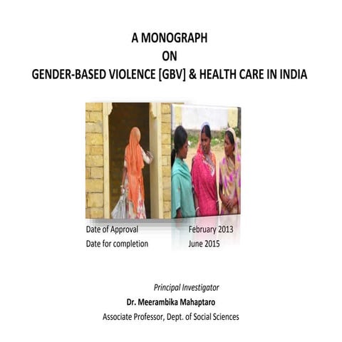 Gender Based Violence and Health Care