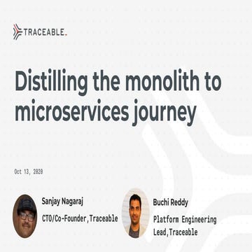 Distilling the monolith to microservices journey at CMG
