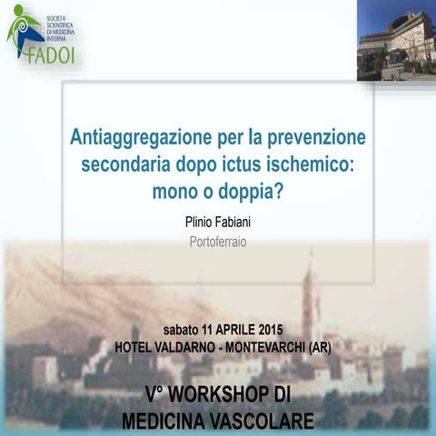Antiaggregazione per la prevenzione secondaria dopo ictus ischemico: mono o d...