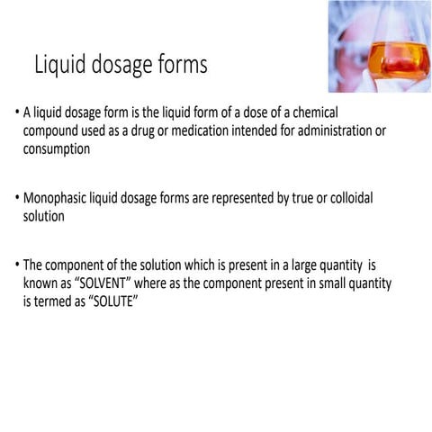 monophasic liquid dosage formclasification