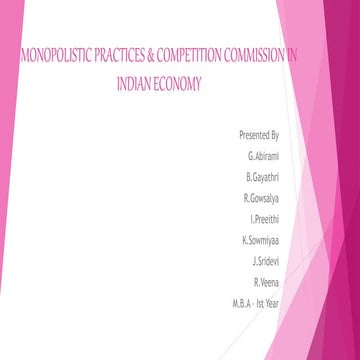 Monopolistic practices