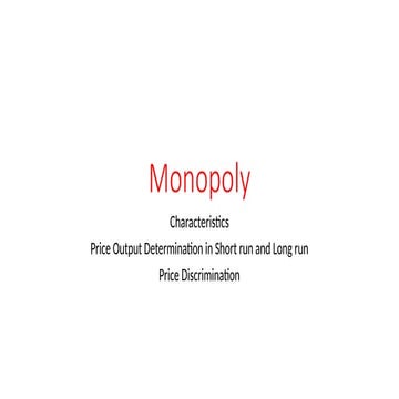 Monopoly. Of marketing which will help ful for bba , b.a and bcom students