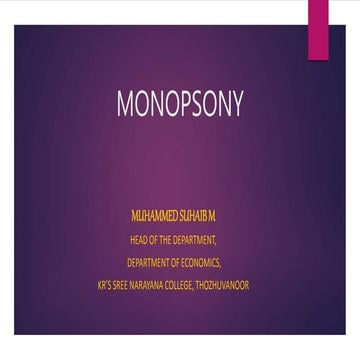 Monopsony