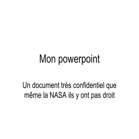 Mon powerpoint