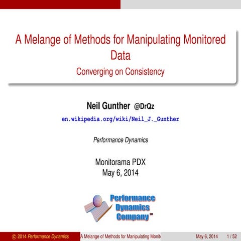 Monitorama14: A Melange of Methods for Manipulating Monitored Data