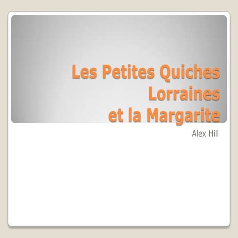 Mon recette surprise   alex