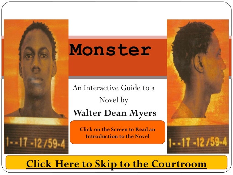 Monster walter dean myers summary lanatiger