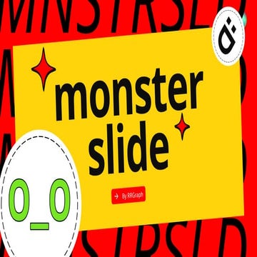 Creative and Engaging Monster Slide Presentation by RRGraph | PPTX