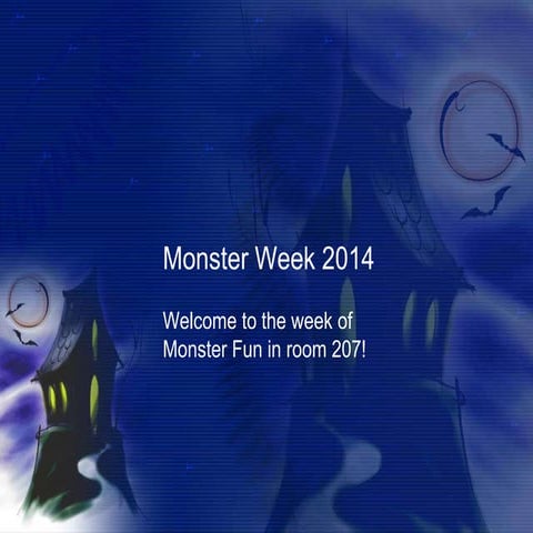 Monster week ppt.