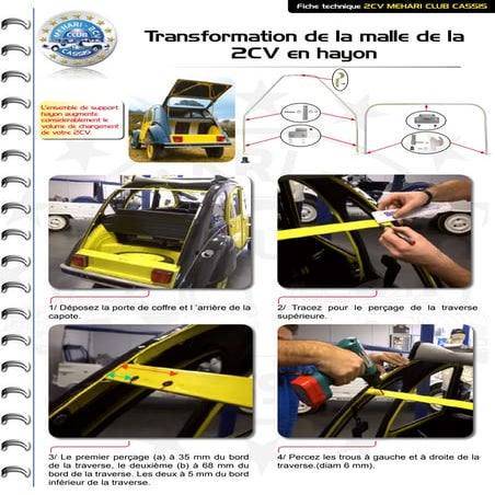 Montage Hayon 2cv 2cv Mehari Club Cassis PDF