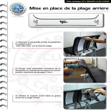 Montage Hayon 2cv 2cv Mehari Club Cassis PDF