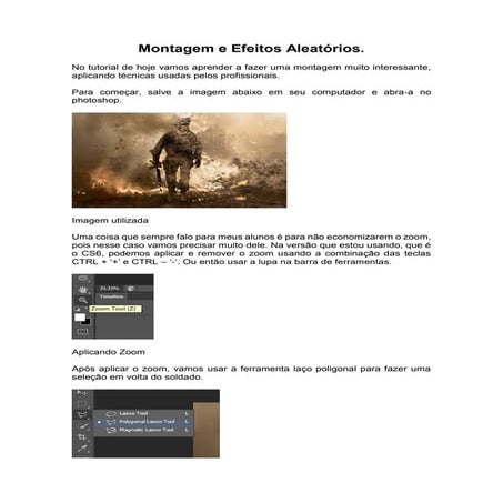 Montagem e efeitos aleatórios