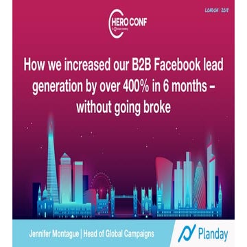 How We Increased B2B Facebook Leads by Over 400% in 6 months - without going ...