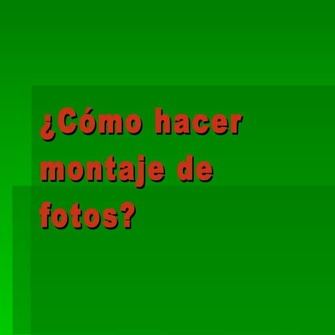 Montaje de fotos