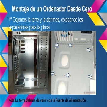 Montaje de un ordenador paso a paso 1º PCPI Informática 