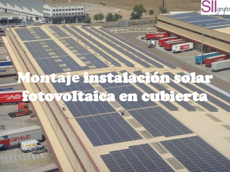 Montaje instalación solar en cubierta