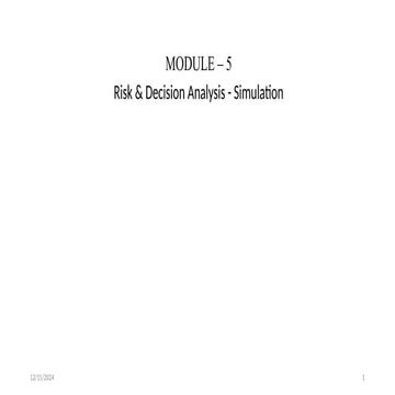 Risk and Decision Analysis in Petroleum Enginering